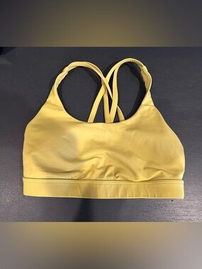 lululemon athletica Green/Yellow Cross-Back Sports Bra